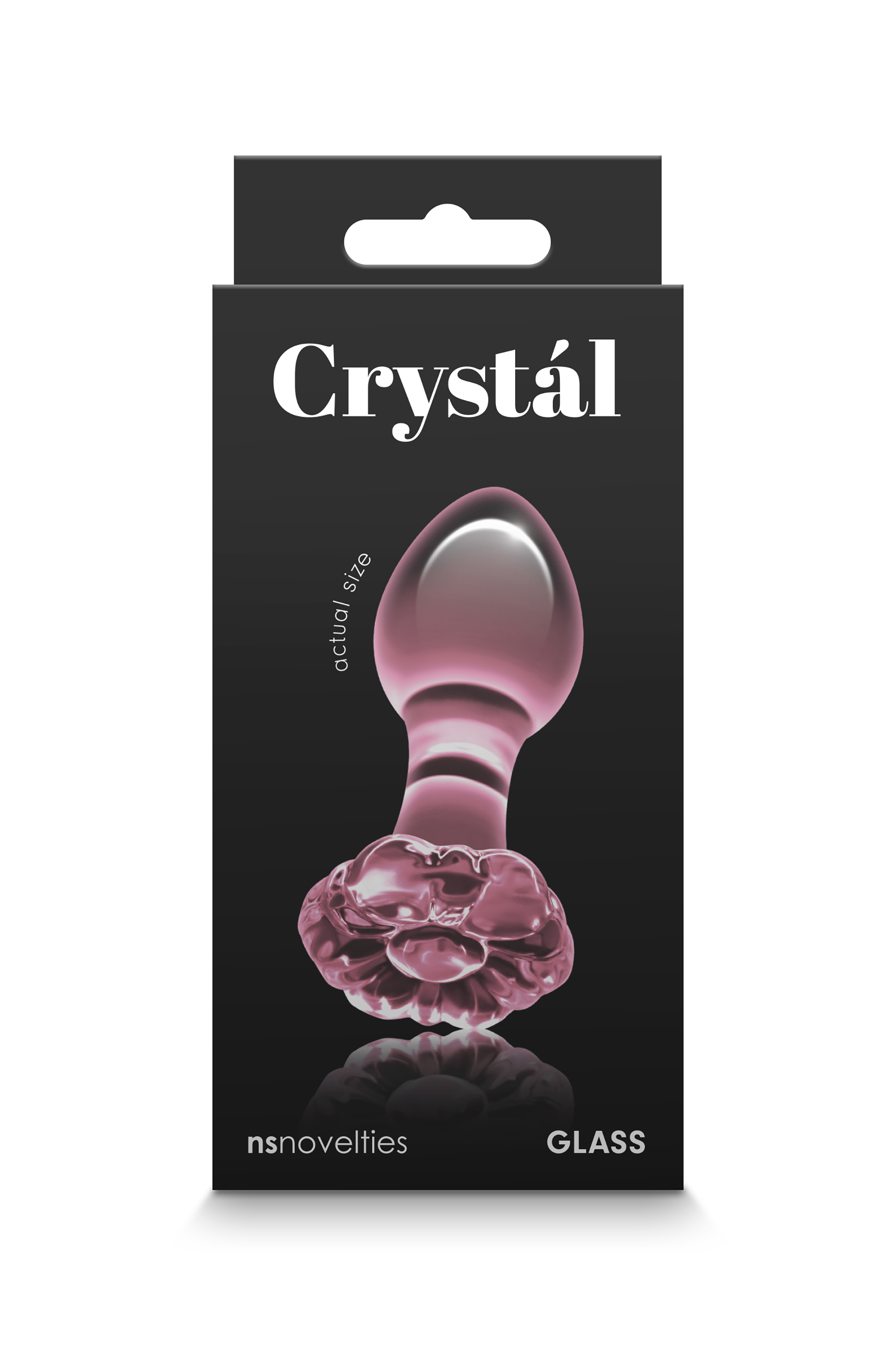 Скляна пробка NS Novelties CRYSTAL FLOWER PINK