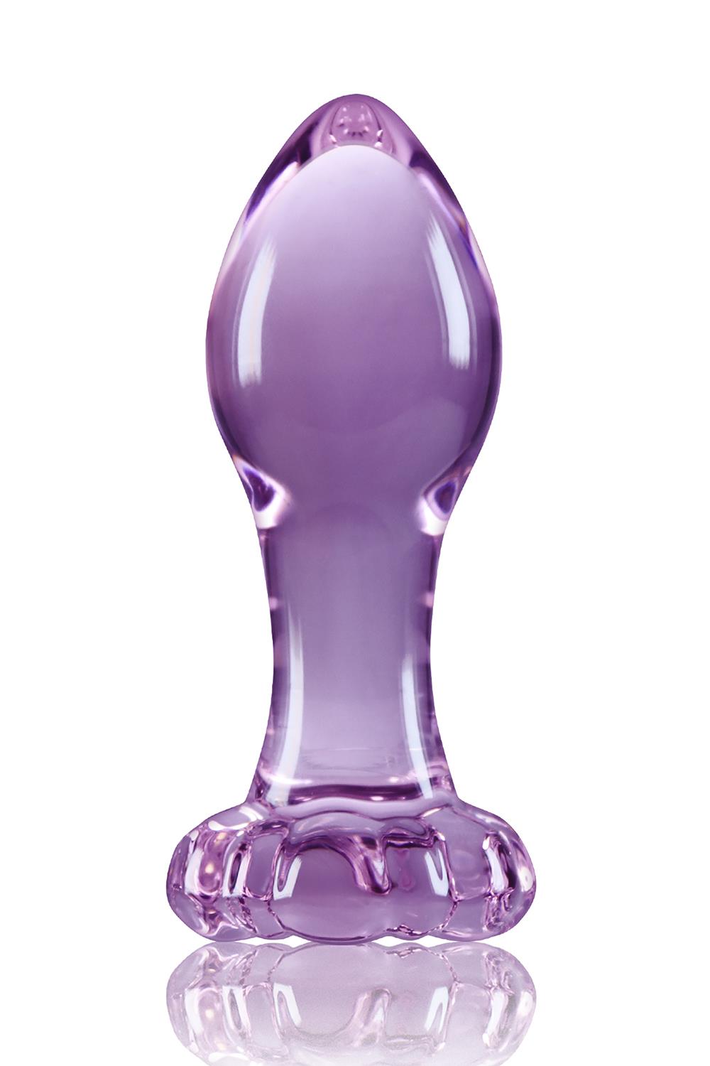 Скляна пробка NS Novelties CRYSTAL FLOWER PURPLE