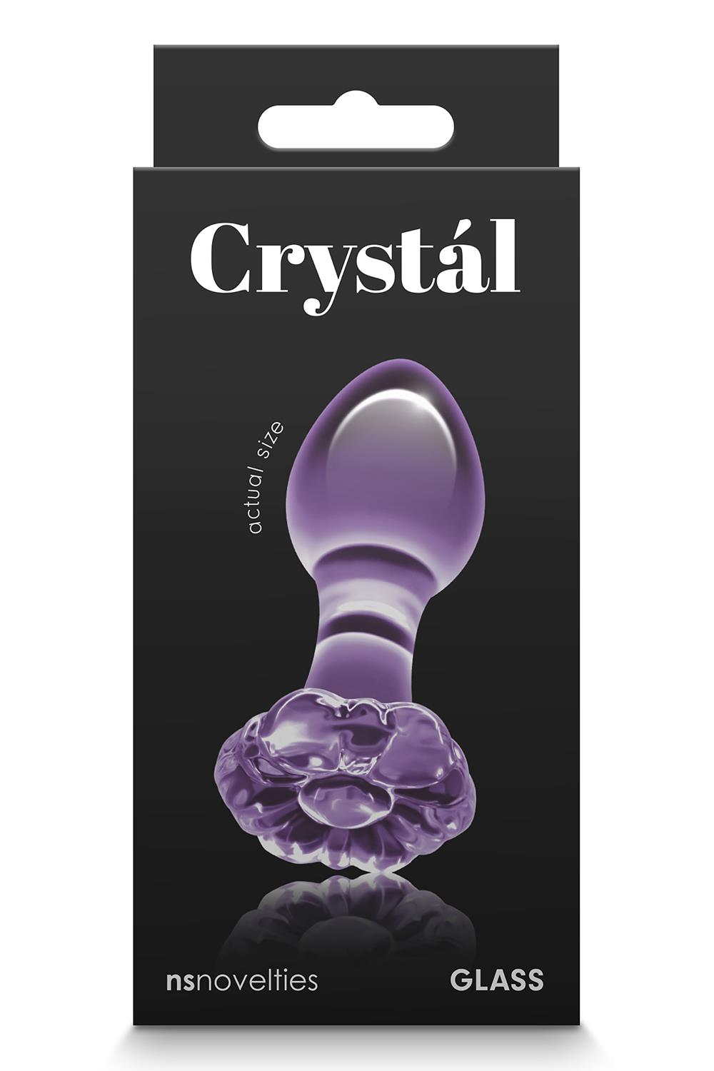 Скляна пробка NS Novelties CRYSTAL FLOWER PURPLE