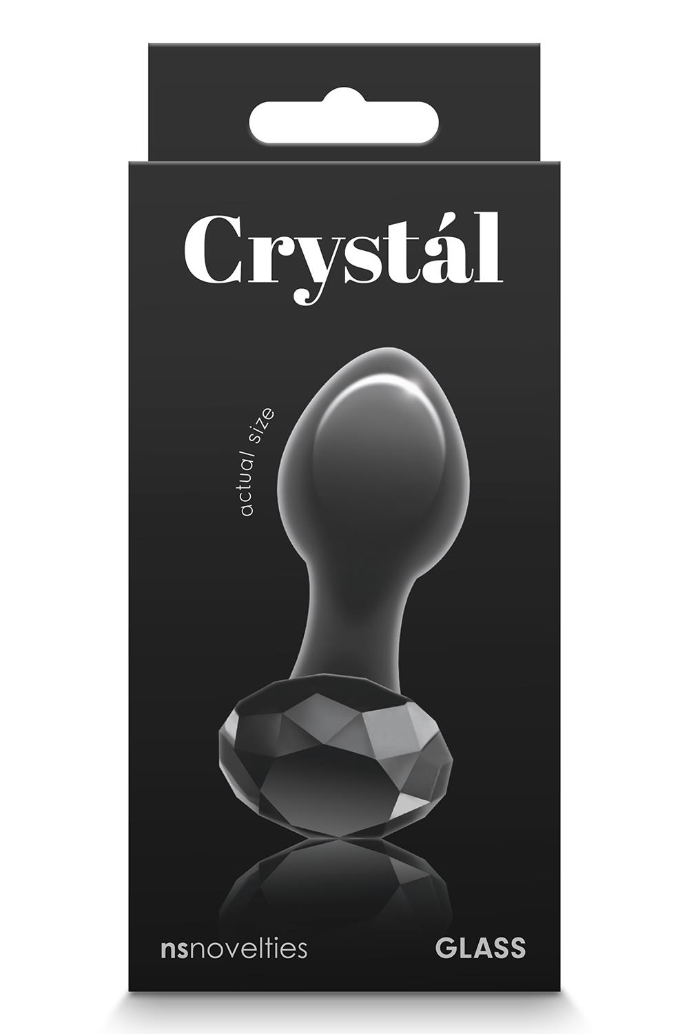 Скляна пробка NS Novelties CRYSTAL GEM BLACK