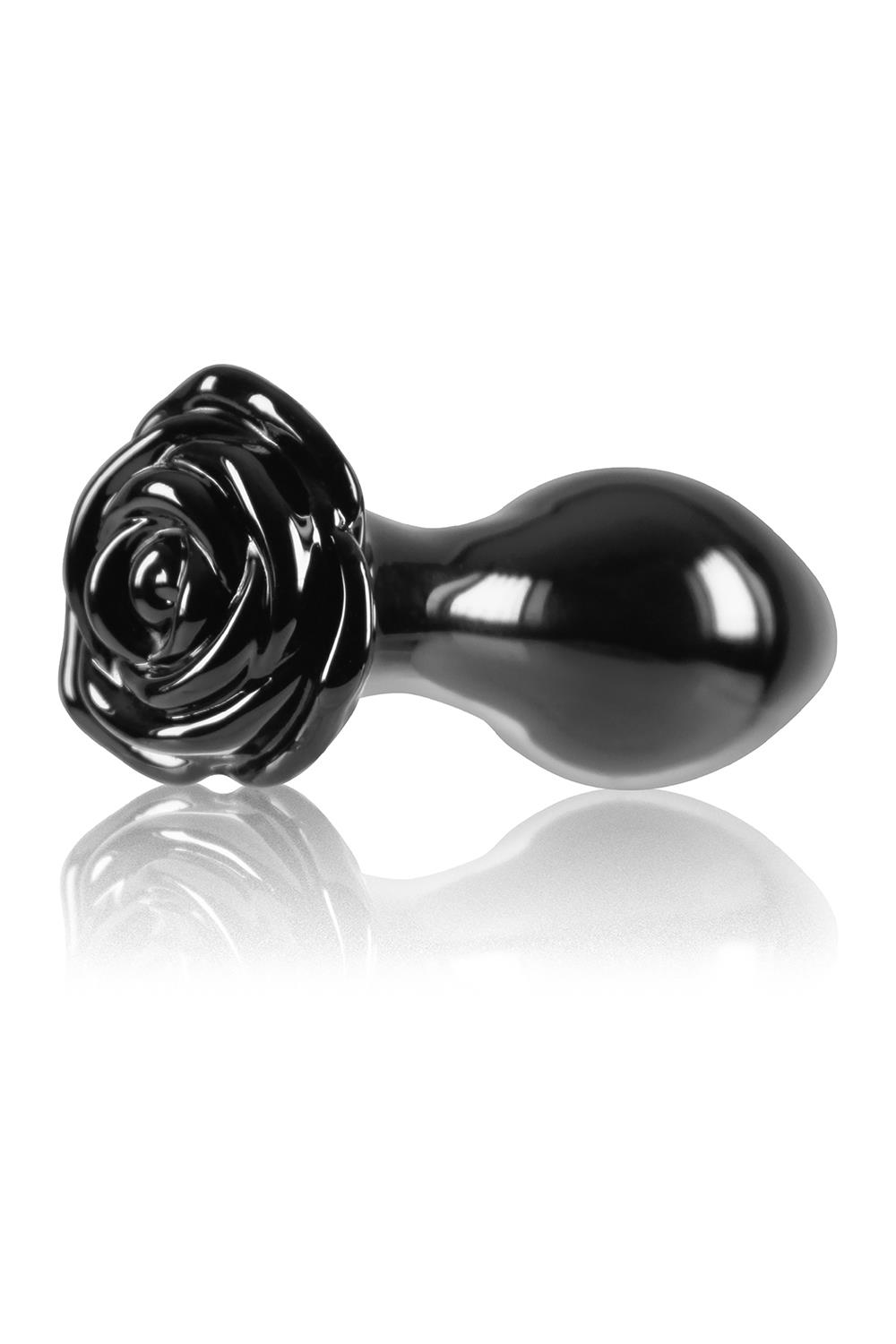 Скляна пробка NS Novelties CRYSTAL ROSE BLACK