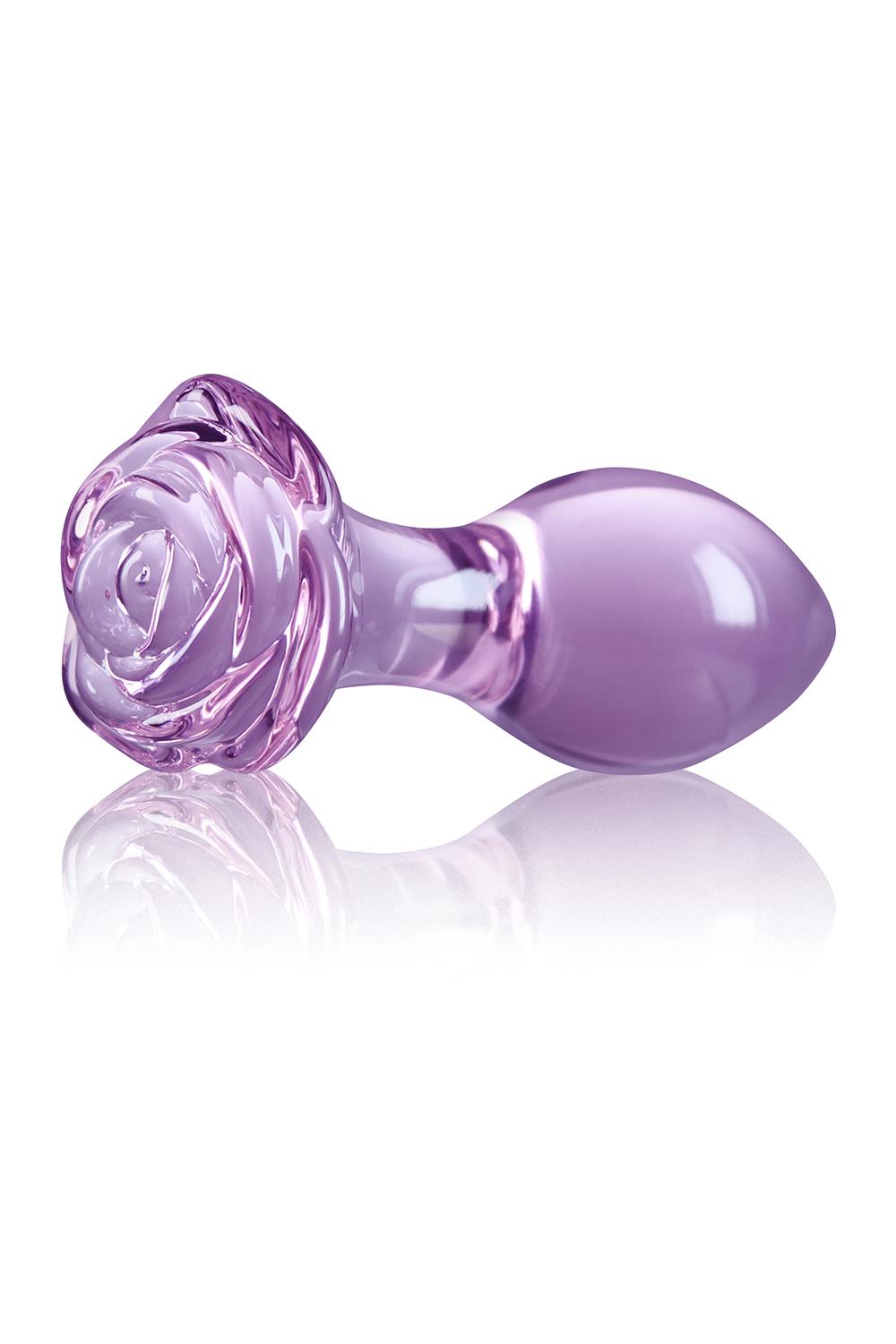 Скляна пробка NS Novelties CRYSTAL ROSE PURPLE
