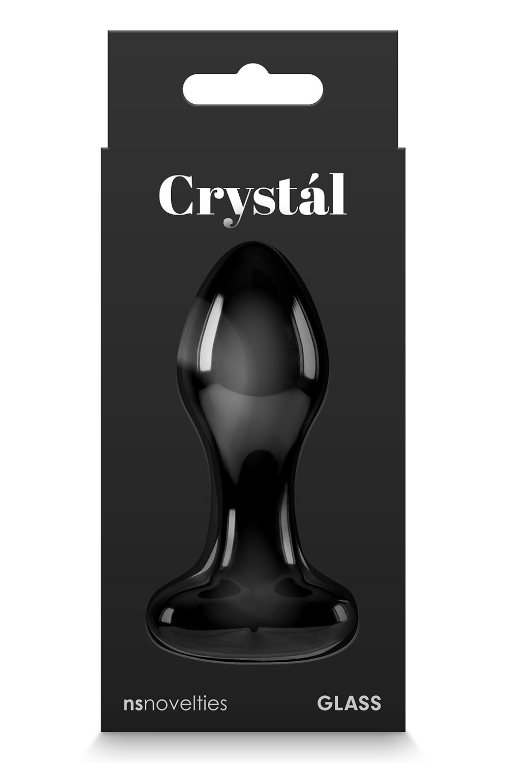 Скляна пробка NS Novelties CRYSTAL HEART BLACK