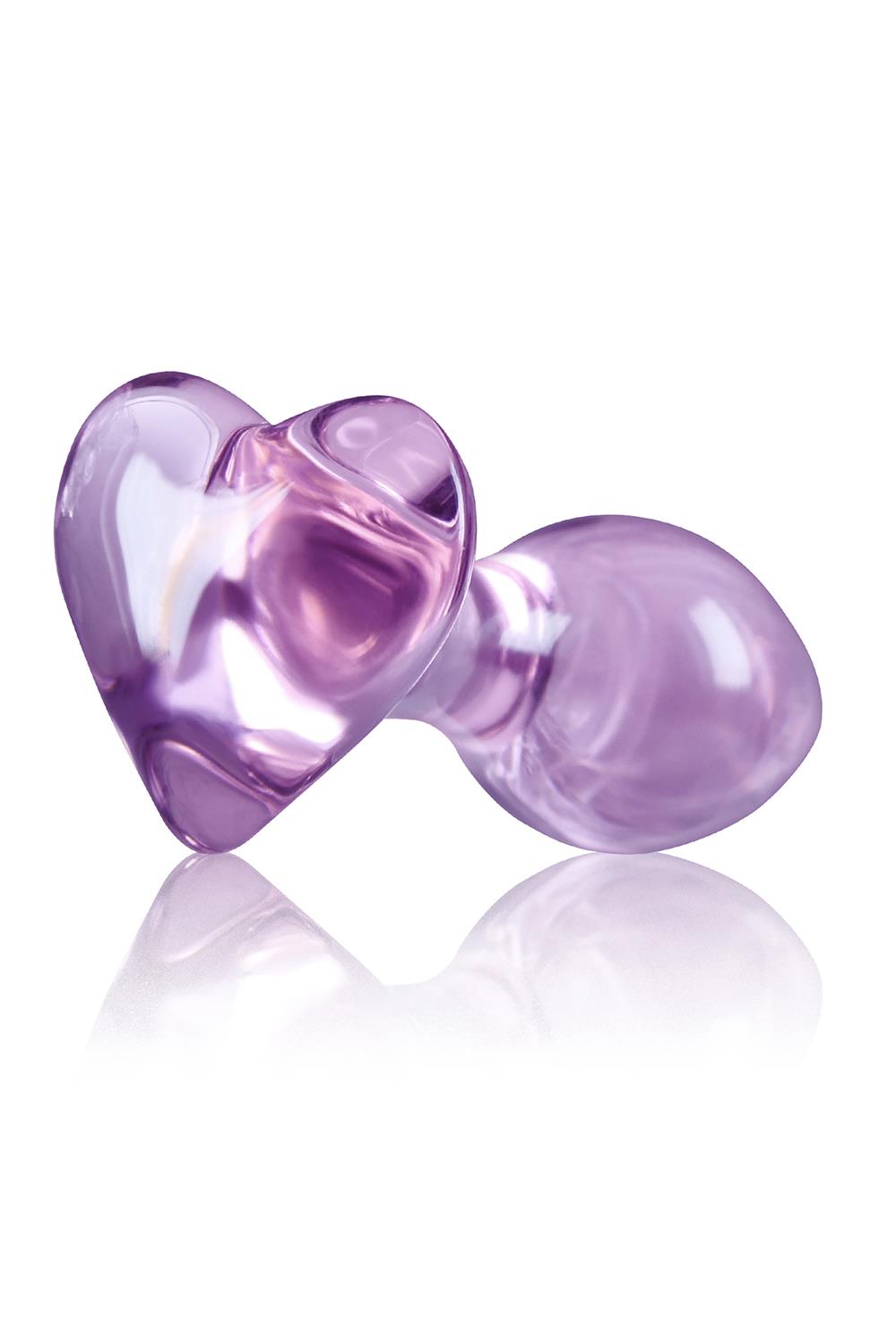 Скляна пробка NS Novelties CRYSTAL HEART PURPLE