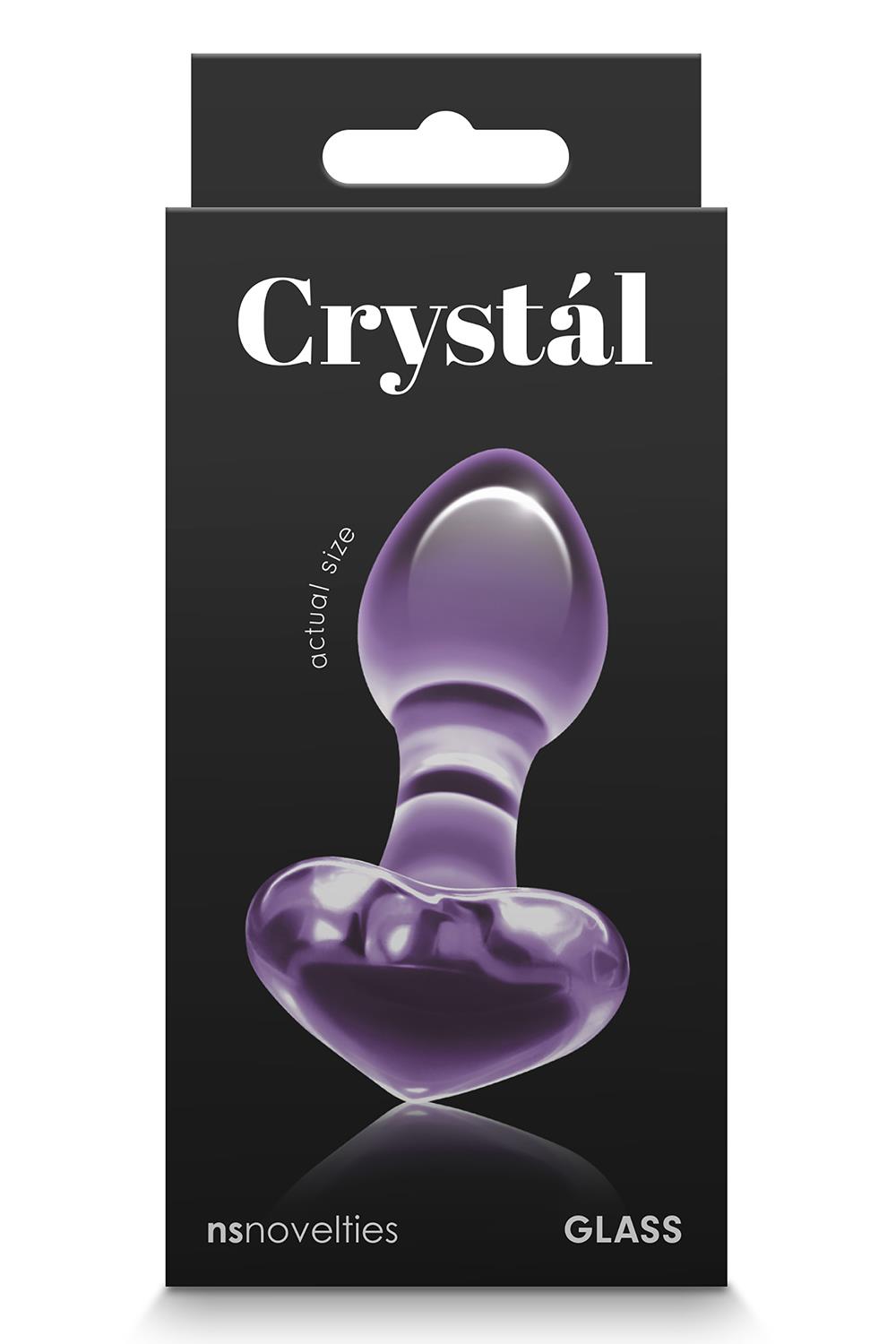 Скляна пробка NS Novelties CRYSTAL HEART PURPLE