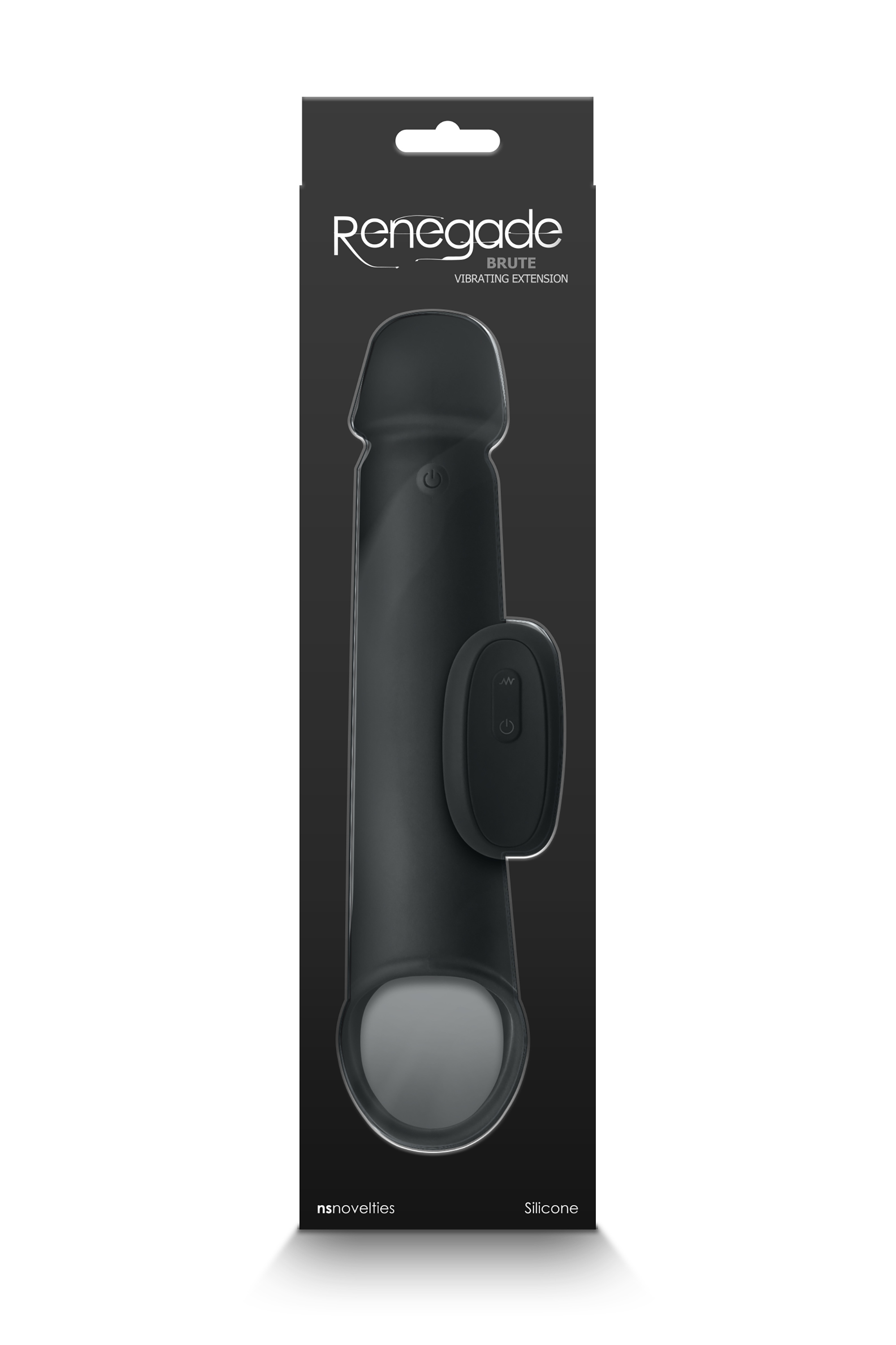 Насадка з додатковим вбудованим вібратором на кінчику RENEGADE BRUTE BLACK