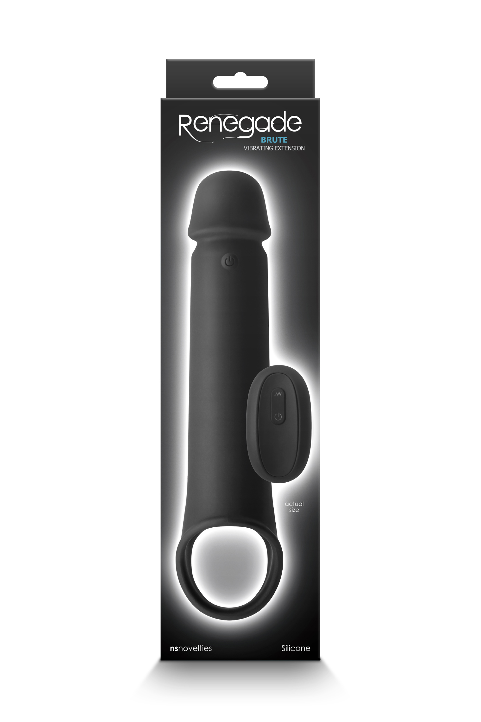 Насадка з додатковим вбудованим вібратором на кінчику RENEGADE BRUTE BLACK