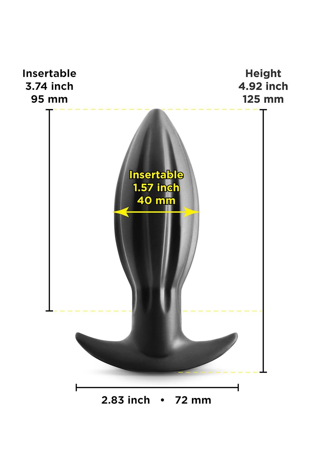 Анальна пробка NS Novelties RENEGADE BOMBA BLACK SMALL