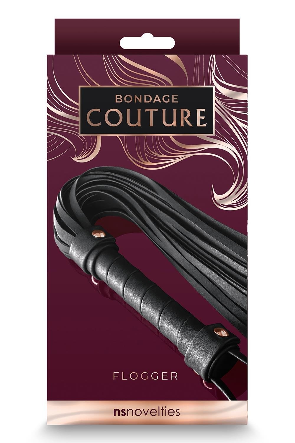 Флогер NS Novelties BONDAGE COUTURE FLOGGER BLACK