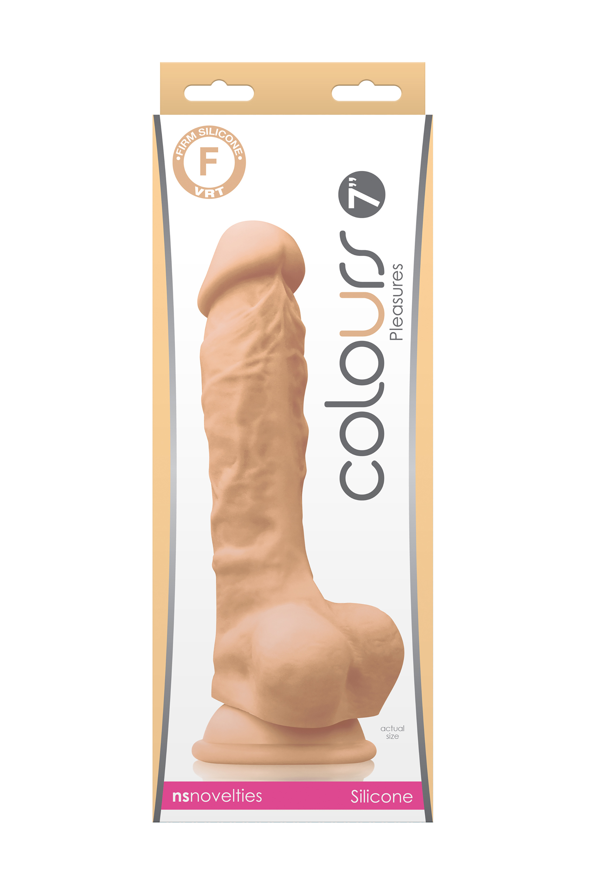Фалоімітатор силікон NS Novelties COLOURS PLEASURES 7'' DILDO WHITE