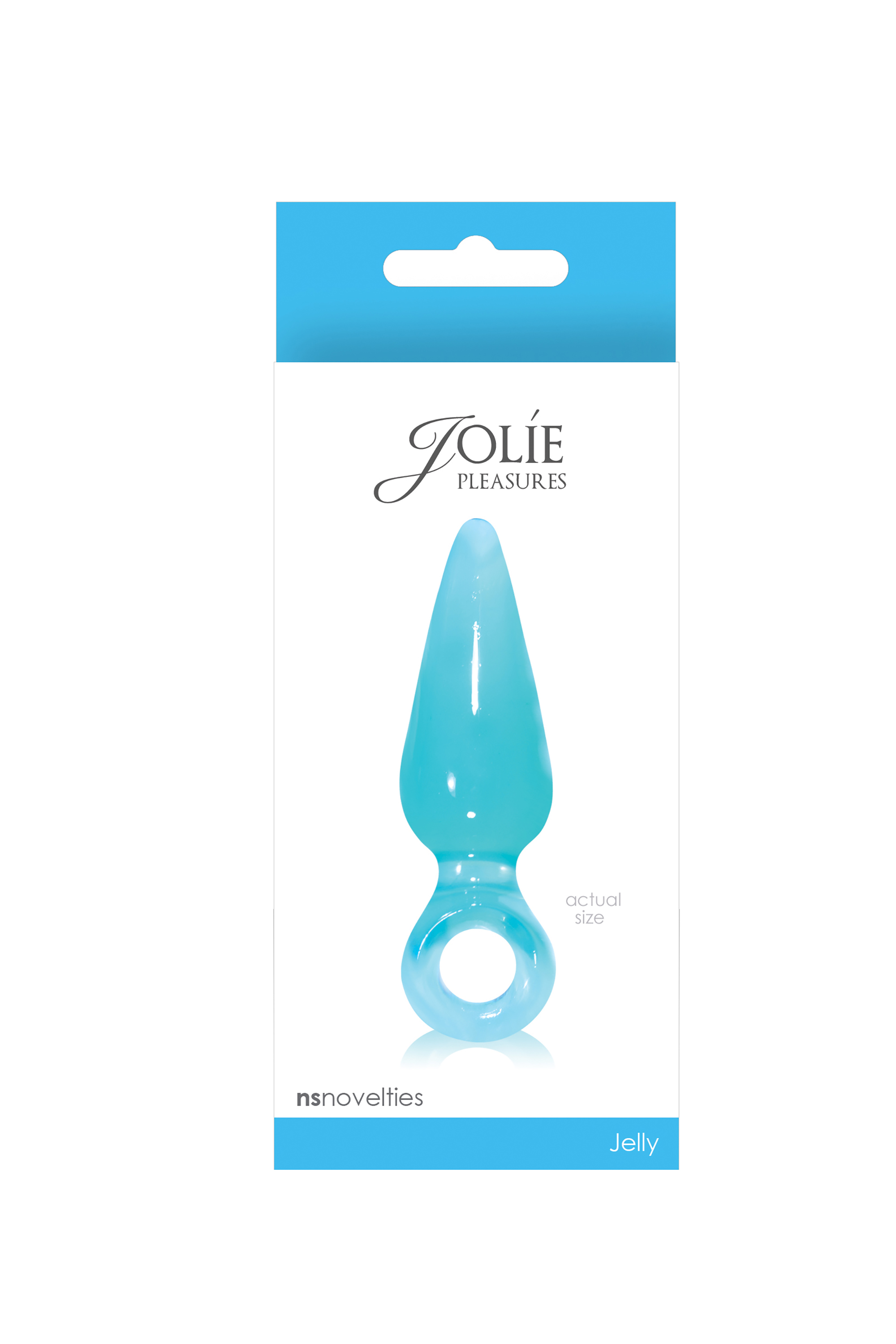 Анальна пробка синя JOLIE MINI AQUA