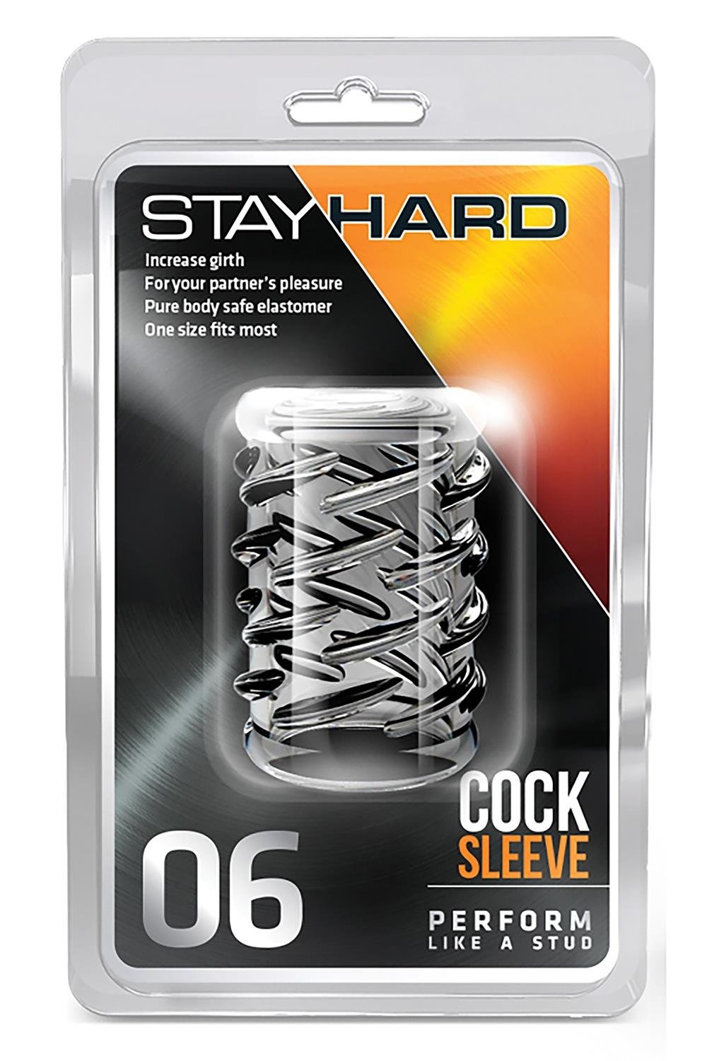 Насадка на пеніс рельєфна Blush Stay Hard прозора
