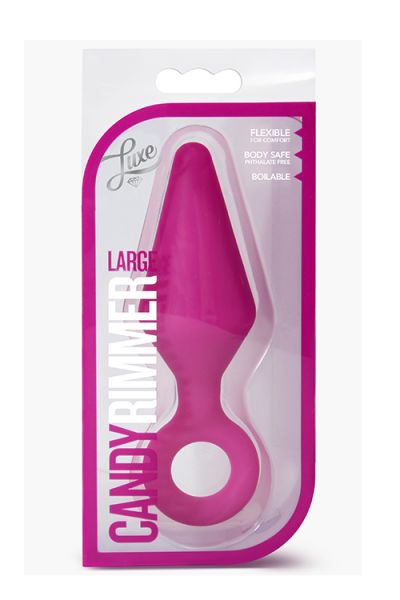 Анальний плаг Luxe CANDY RIMMER LARGE FUCHSIA