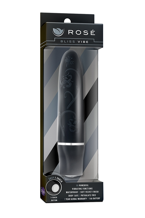 Мини вибратор BLUSH ROSE BLISS VIBE BLACK