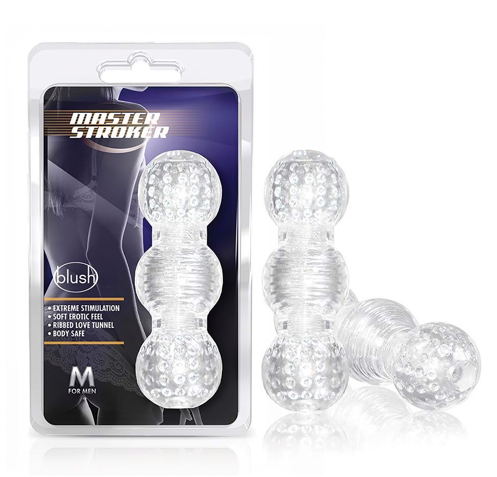 Мастурбатор нереалістичний Blush M for Men Master Stroker прозорий