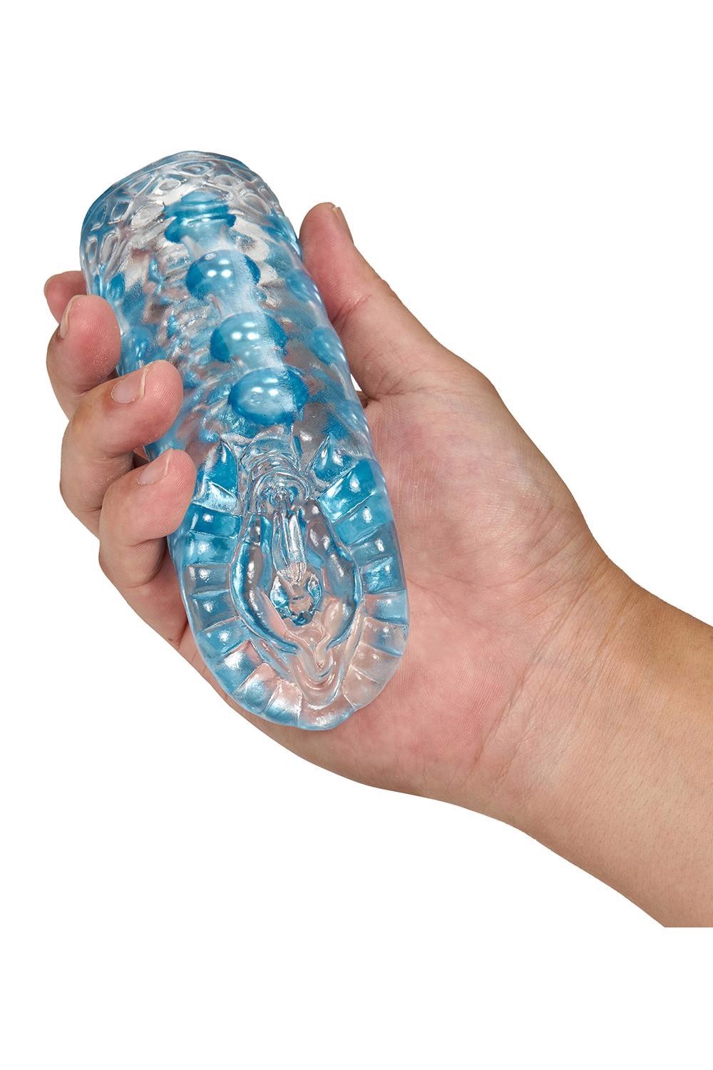 Мастурбатор вагина с бусинами внутри Blush M For Men Super Stroker Clear, прозрачный