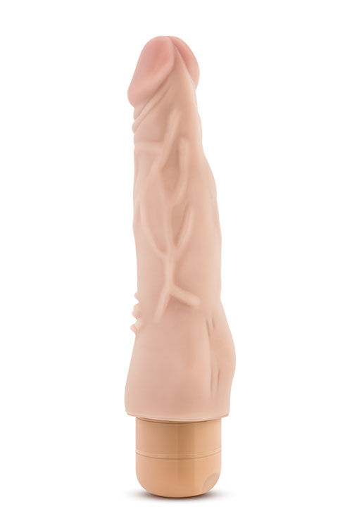 Вібратор із кліторальною стимуляцією Blush Mr. Skin Cock Vibe 4, тілесний