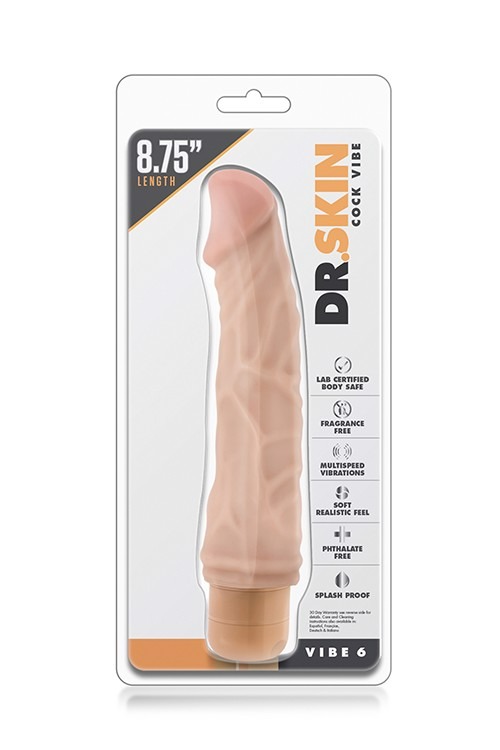 Вибратор DR. SKIN VIBE 6 FLESH