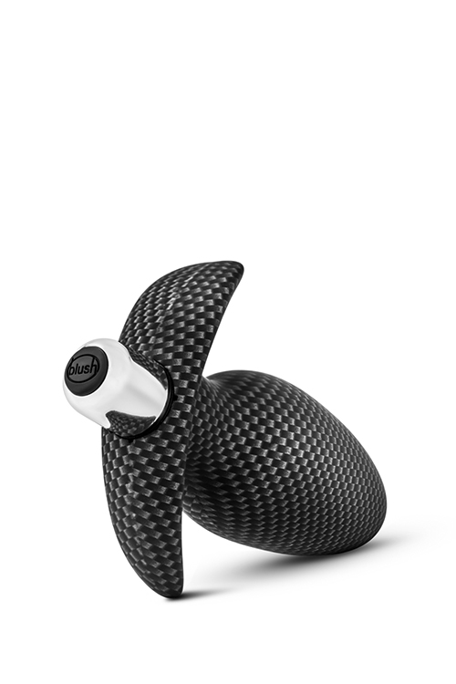 Анальная пробка с вибрацией 3 в 1 BLUSH SPARK THROTTLE AV-01 CARBON FIBER