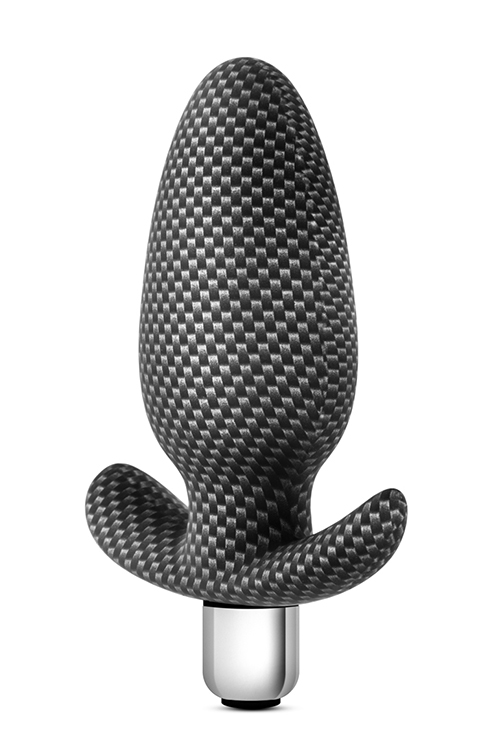 Анальная пробка с вибрацией 3 в 1 BLUSH SPARK THROTTLE AV-01 CARBON FIBER