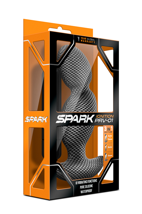 Массажер простаты с вибрацией Blush SPARK IGNITION PRV-01 CARBON FIBER