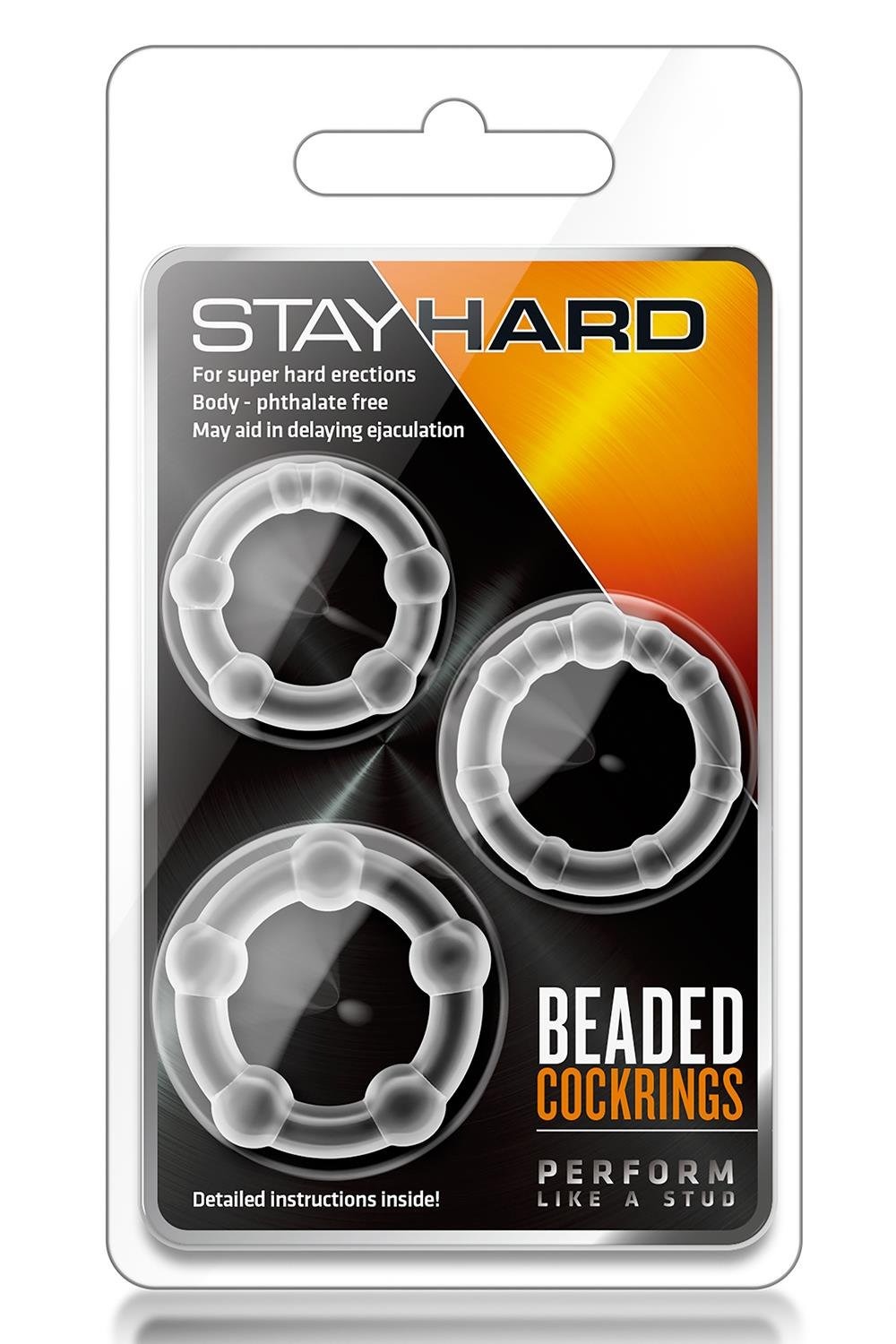 Набір ерекційних обручок Blush Stay Hard Blush прозорий, 3 шт.