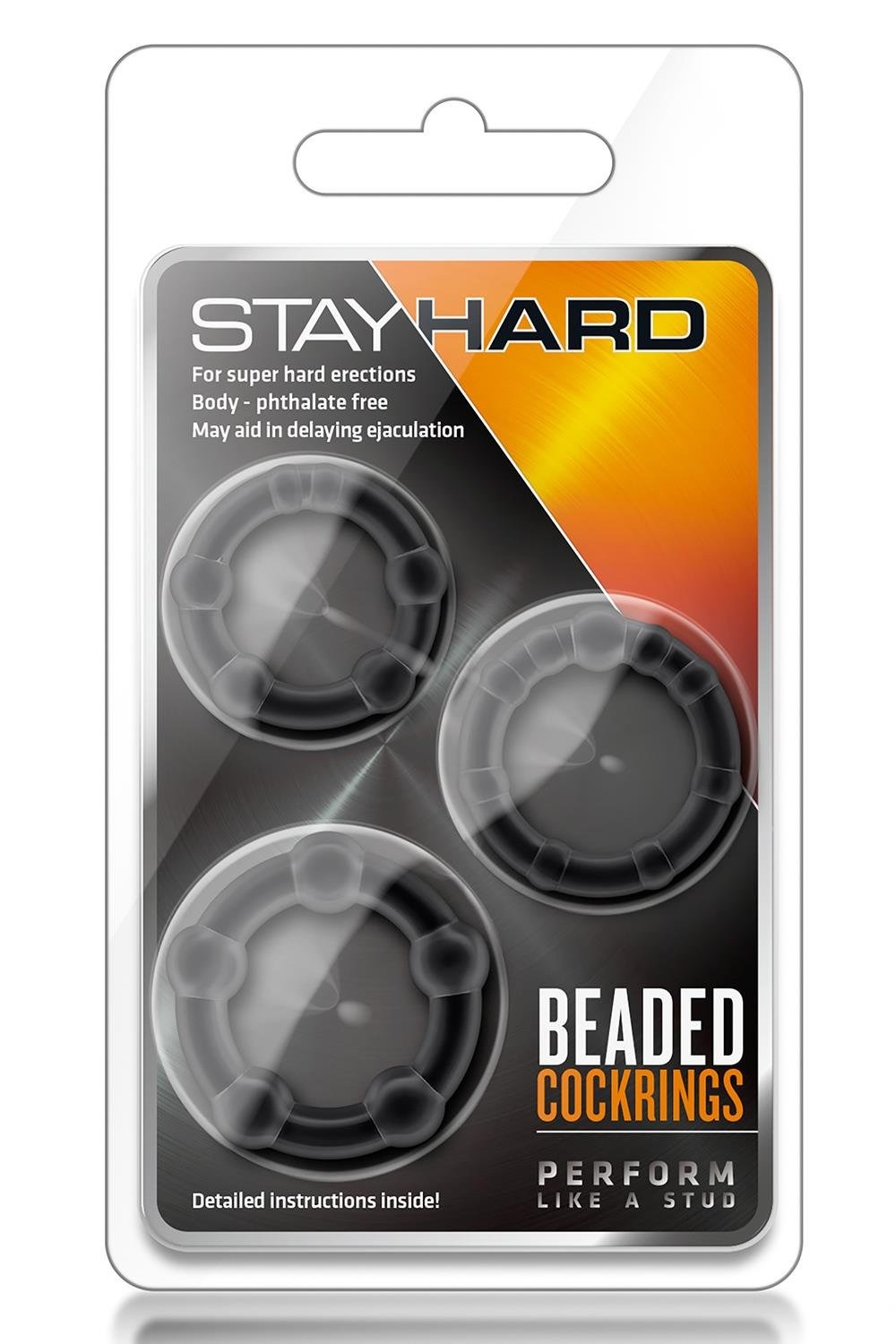 Набір ерекційних кілець Blush Stay Hard чорний, 3 шт.