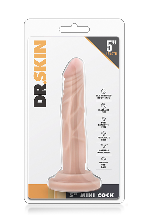 T330665 фалоімітатор Dr. SKIN 5 INCH MINI COCK BEIGE