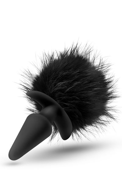 Анальна пробка з помпоном POM PLUGS BLACK