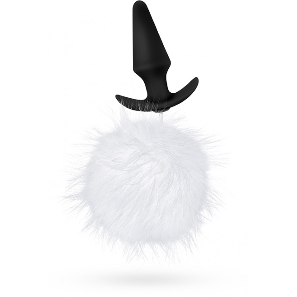 T330675 анальна пробка з помпоном POM PLUGS FUR POM Pom WHITE