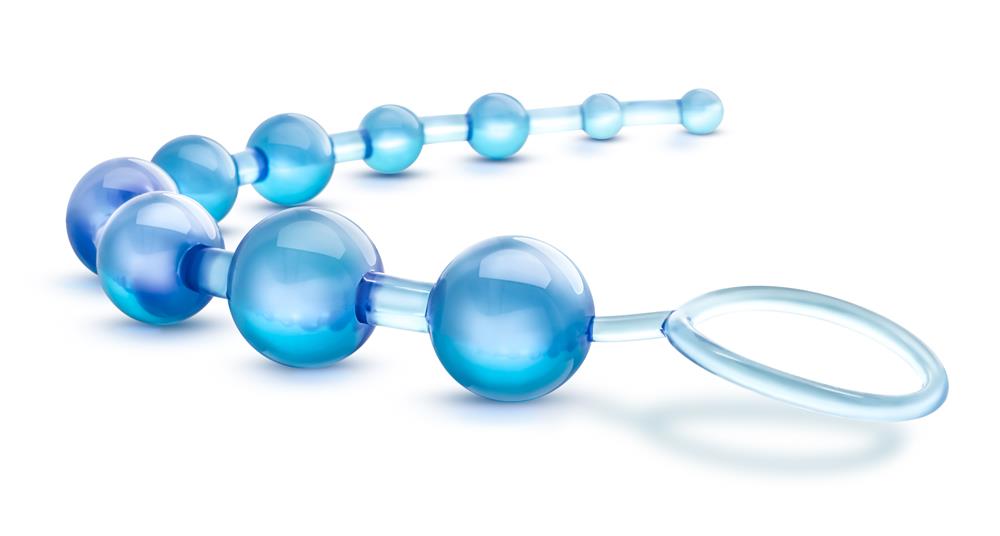 T330754 Анальная цепочка B YOURS BASIC BEADS BLUE