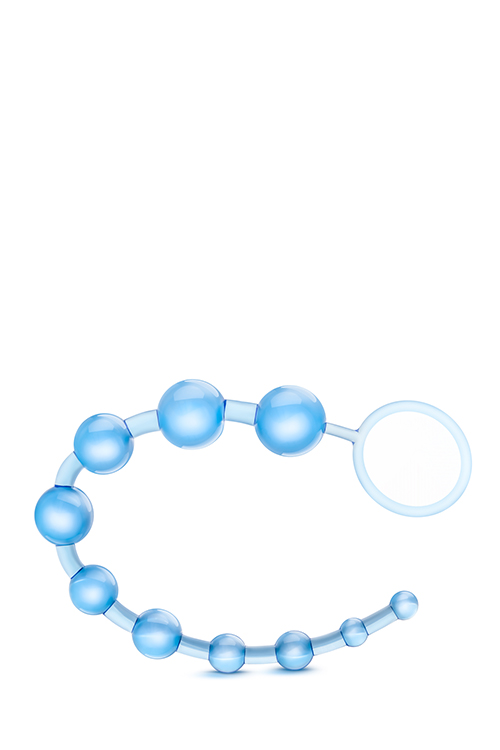 T330754 Анальная цепочка B YOURS BASIC BEADS BLUE