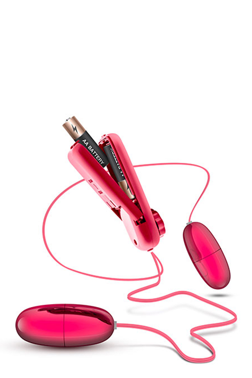Віброяйце подвійне DOUBLE POP EGGS CERISE