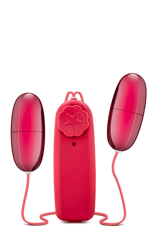 Віброяйце подвійне DOUBLE POP EGGS CERISE