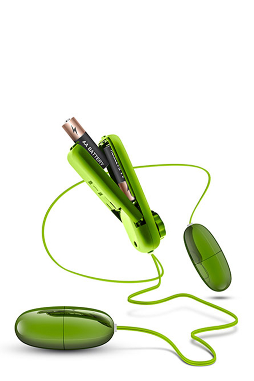 T330763 подвійне віброяйце B yours DOUBLE POP EGGS LIME