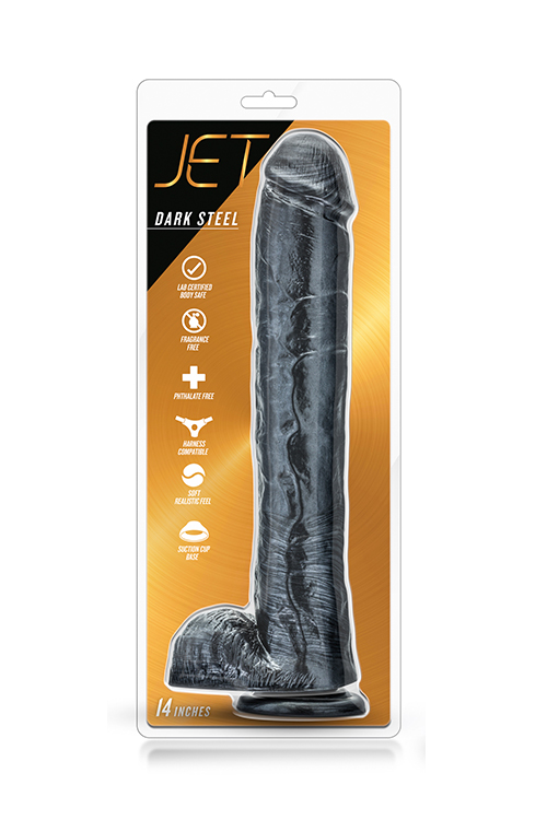 Фалоімітатор JET DARK STEEL CARBON METALLIC BLACK