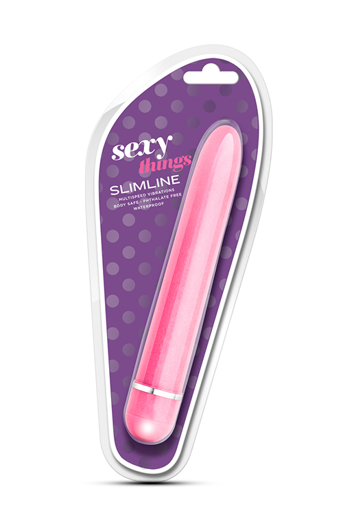 Класичний вібромасажер Blush Sexy Things Slimline Vibe багатошвидкісний, рожевий