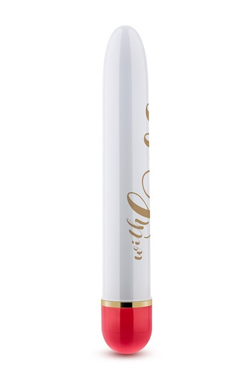 Вібратор Дамський пальчик Blush Love, біло-червоний, 14.5 х 2.5 см