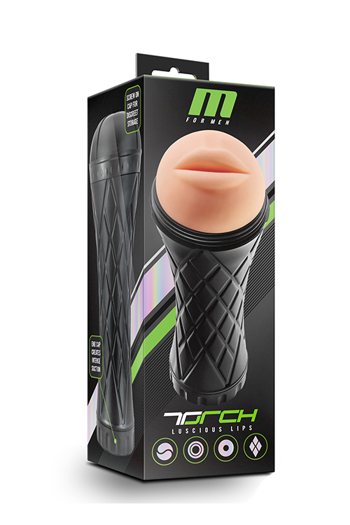 Мастурбатор у колбі ротик M FOR MEN THE TORCH LUSCIOUS LIPS