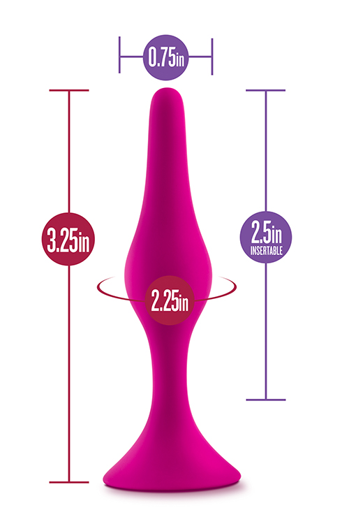 T331143 маленька анальна пробка LUXE BEGINNER PLUG Small, PINK