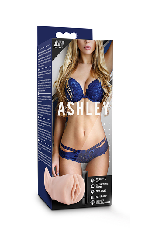 Мастурбатор-вагіна з вібрацією M FOR MEN ASHLEY VANILLA