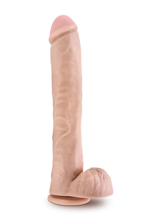 Фалоімітатор гігант кібершкіра au NATUREL DADDY 14INCH SENSA FEEL