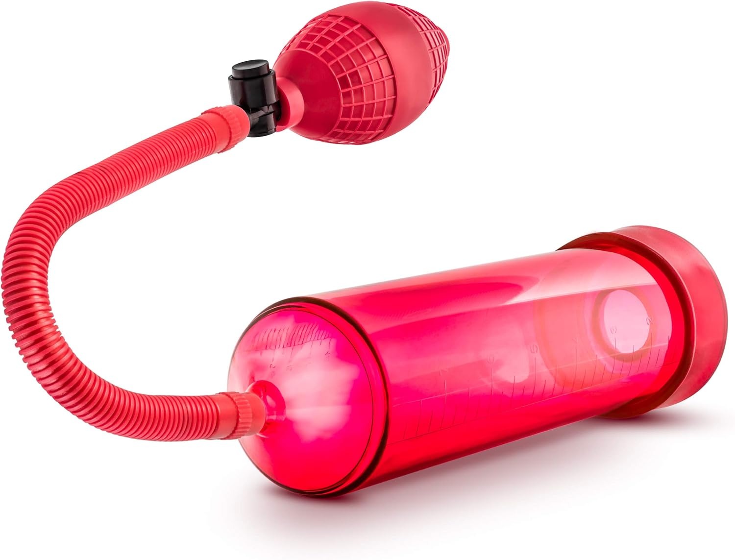 Вакуумная помпа механическая для увеличения пениса Blush Performance VX101 красная