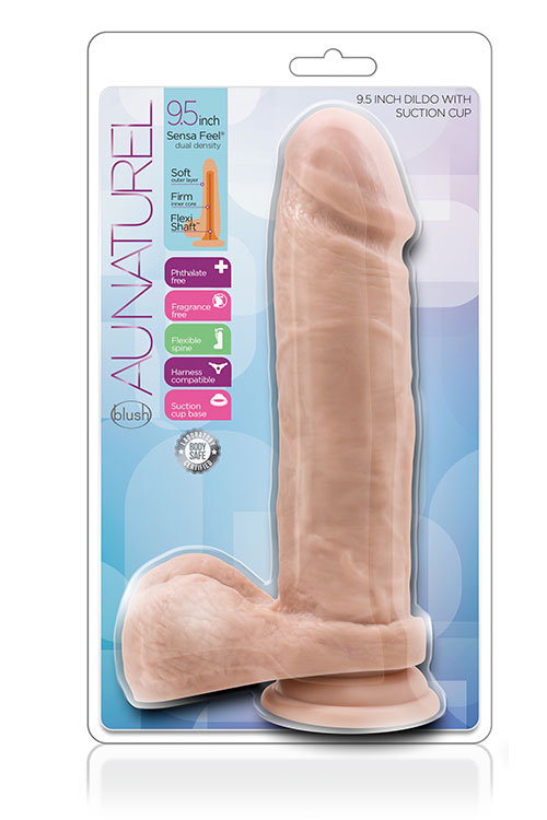 Фалоімітатор з присоскою AU NATUREL 9.5INCH DILDO VANILLA