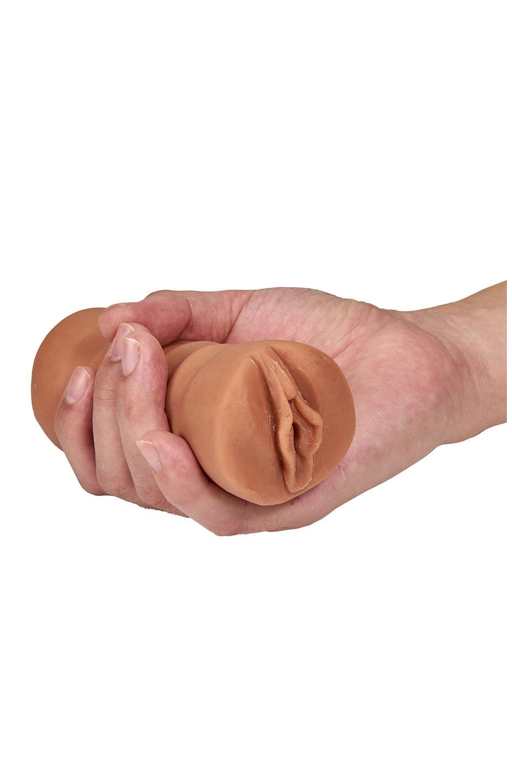 Мастурбатор вагін реалістичний Blush M For Men Sofia з вібруючою кулею, коричневий