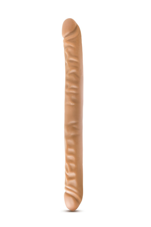 Подвійний фалоімітатор DR SKIN 18inch MOCHA
