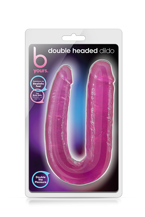Подвійний фалоімітатор B YOURS DOUBLE HEADED DILDO PINK