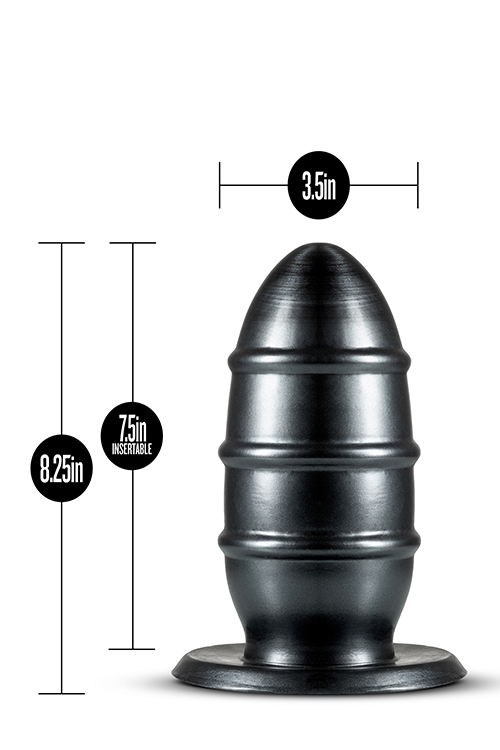 Большая Анальная пробка JET FUC PLUG BLACK