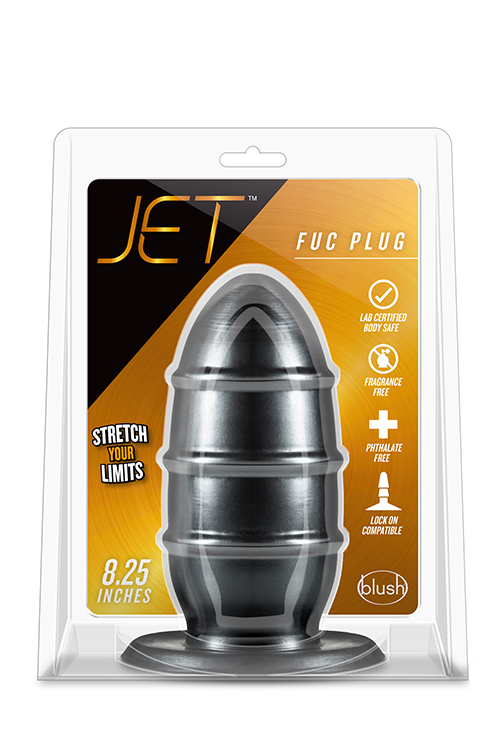 Большая Анальная пробка JET FUC PLUG BLACK