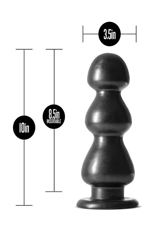Велика анальна пробка JET FIERCE CARBON METALLIC BLACK